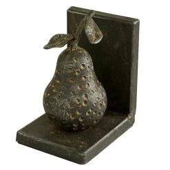 Deals 🔔 6" Gray Metal Rustic Fruit Bookends by Ivory and Iris 🎉 -Cheap Ivory and Iris Store D494221S 4