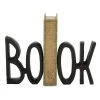 Best Pirce 😍 7" Black Book Aluminum Industrial Bookends by Ivory and Iris 👍