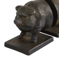 Hot Sale 😍 5" Brown Iron Farmhouse Bookends by Ivory and Iris ✨ -Cheap Ivory and Iris Store D494229S 4