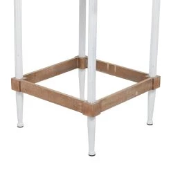 Best Sale π Brown & White Wood Farmhouse Accent Table Set by Ivory and Iris 𧨠8 Best Sale π Brown & White Wood Farmhouse Accent Table Set by Ivory and Iris 𧨠-Cheap Ivory and Iris Store D494350S 4