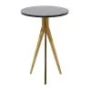 Flash Sale 🎉 22" Gold Aluminum Contemporary Accent Table by Ivory and Iris ✔️