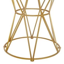 Brand new 😀 21" Gold Iron Contemporary Accent Table by Ivory and Iris 🎁 -Cheap Ivory and Iris Store D494352S 4