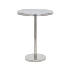 Discount 🛒 Silver Aluminum Contemporary Accent Table by Ivory and Iris 🌟