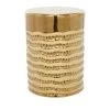 Best reviews of 👏 18" Gold Stoneware Glam Accent Table by Ivory and Iris ✨
