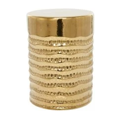 Best reviews of 👏 18" Gold Stoneware Glam Accent Table by Ivory and Iris ✨ -Cheap Ivory and Iris Store D494356S 4