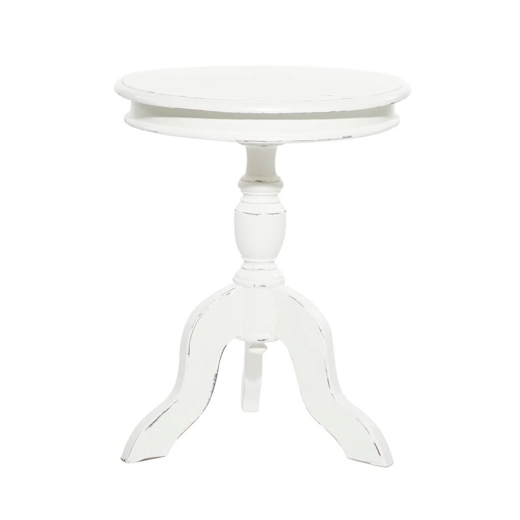 Cheapest π 24" White Wood Farmhouse Accent Table by Ivory and Iris β€οΈ 2 Cheapest π 24" White Wood Farmhouse Accent Table by Ivory and Iris β€οΈ - Image 2