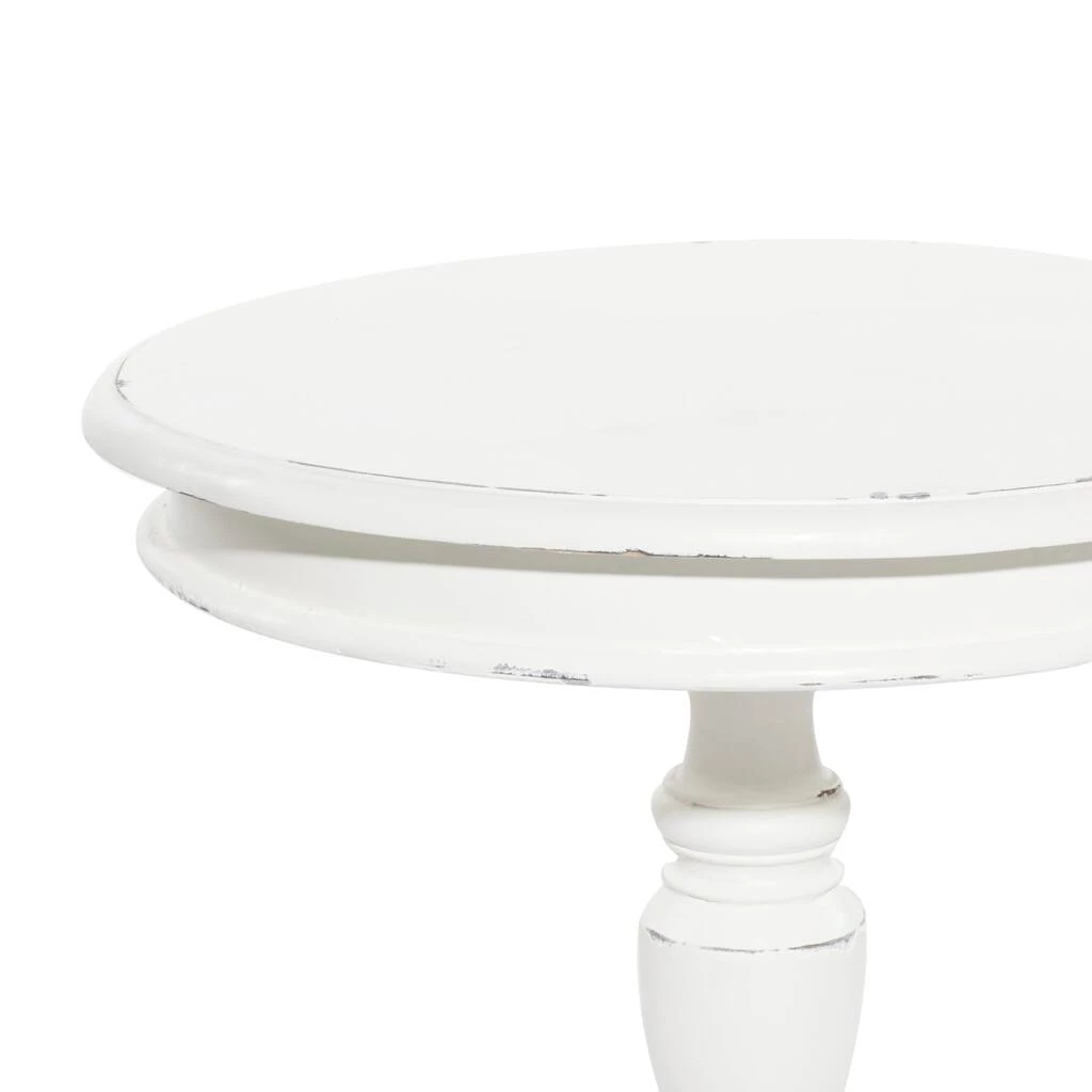 Cheapest π 24" White Wood Farmhouse Accent Table by Ivory and Iris β€οΈ 4 Cheapest π 24" White Wood Farmhouse Accent Table by Ivory and Iris β€οΈ - Image 4
