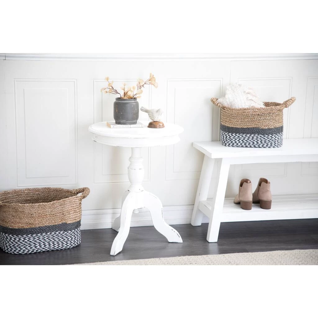 Cheapest π 24" White Wood Farmhouse Accent Table by Ivory and Iris β€οΈ 6 Cheapest π 24" White Wood Farmhouse Accent Table by Ivory and Iris β€οΈ - Image 6