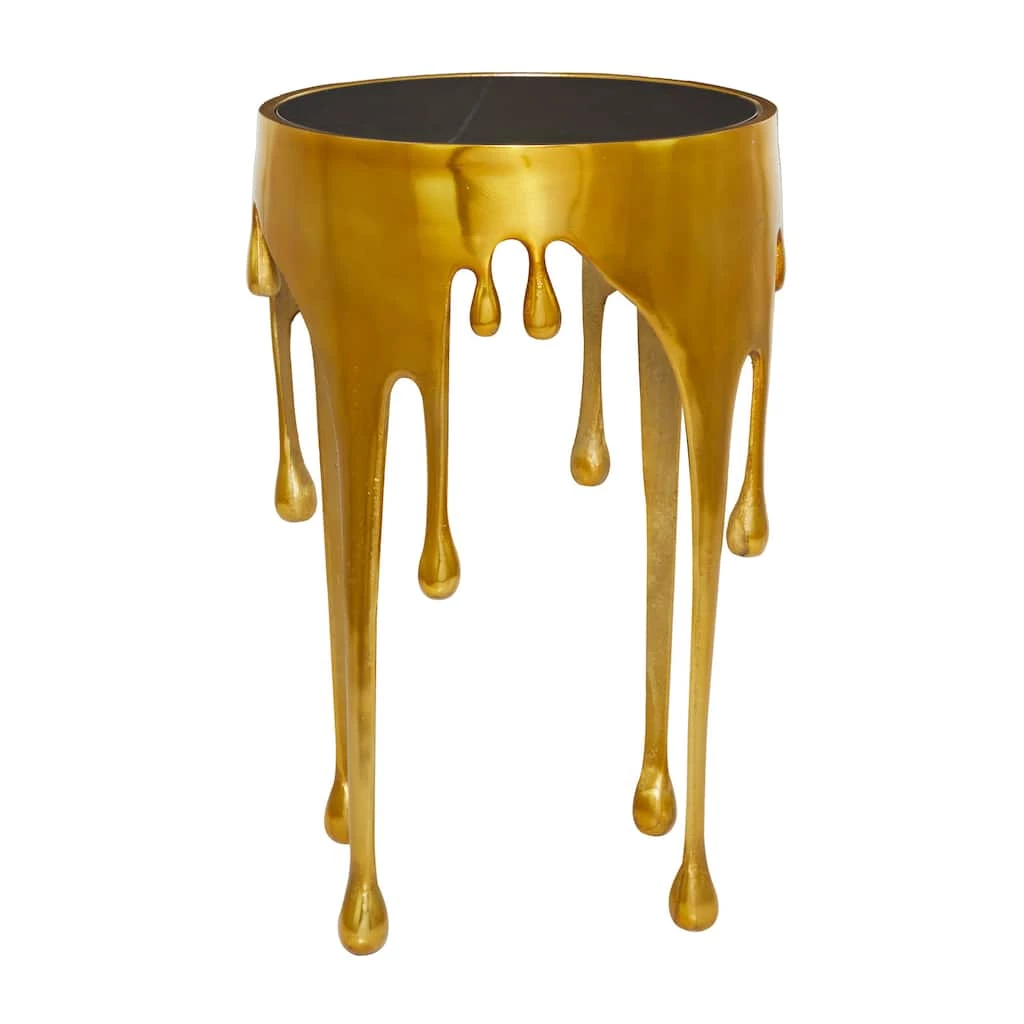 Brand new π― Gold Aluminum Contemporary Accent Table, 25" x 16" x 16" by Ivory and Iris π 1 Brand new π― Gold Aluminum Contemporary Accent Table, 25" x 16" x 16" by Ivory and Iris π