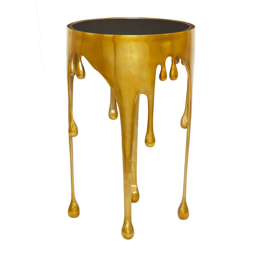 Brand new π― Gold Aluminum Contemporary Accent Table, 25" x 16" x 16" by Ivory and Iris π 2 Brand new π― Gold Aluminum Contemporary Accent Table, 25" x 16" x 16" by Ivory and Iris π - Image 2