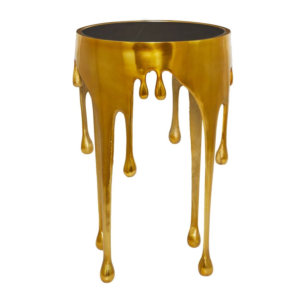Brand new π― Gold Aluminum Contemporary Accent Table, 25" x 16" x 16" by Ivory and Iris π 3 Brand new π― Gold Aluminum Contemporary Accent Table, 25" x 16" x 16" by Ivory and Iris π - Image 3