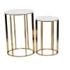 Budget 🛒 16" Gold Iron Contemporary Accent Table Set by Ivory and Iris 👏