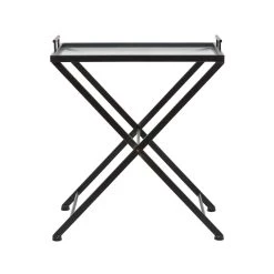 Best deal 🎉 27" Black Iron Industrial Accent Table by Ivory and Iris 🛒
