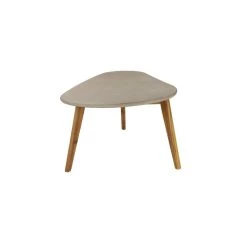 Best Pirce ⌛ 45" Gray Resin Modern Outdoor Accent Table by Ivory and Iris ✨ -Cheap Ivory and Iris Store D494372S 5