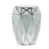 Budget ❤️ 24" Silver MDF Wood Glam Accent Table by Ivory and Iris 🛒