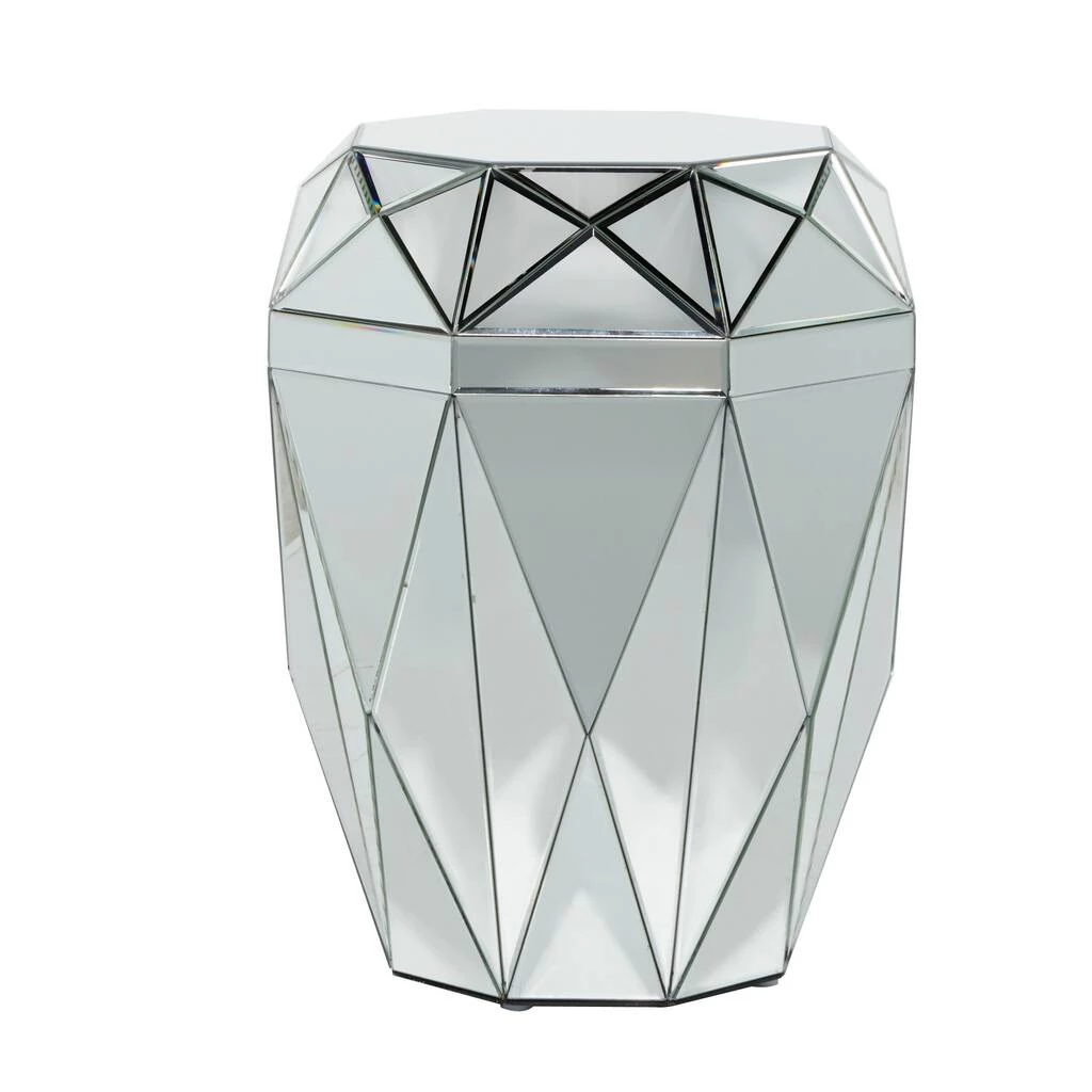 Budget β€οΈ 24" Silver MDF Wood Glam Accent Table by Ivory and Iris π 1 Budget β€οΈ 24" Silver MDF Wood Glam Accent Table by Ivory and Iris π