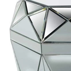 Budget β€οΈ 24" Silver MDF Wood Glam Accent Table by Ivory and Iris π 12 Budget β€οΈ 24" Silver MDF Wood Glam Accent Table by Ivory and Iris π -Cheap Ivory and Iris Store D494374S 4