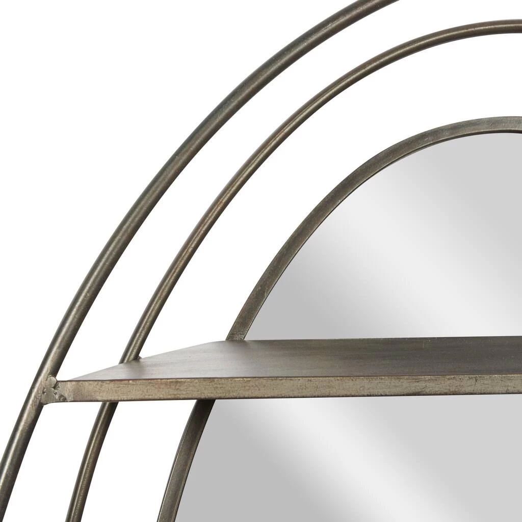 Brand new π Silver Metal Modern Wall Mirror, 36" x 25" x 6" by Ivory and Iris π 4 Brand new π Silver Metal Modern Wall Mirror, 36" x 25" x 6" by Ivory and Iris π - Image 4