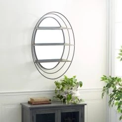 Brand new π Silver Metal Modern Wall Mirror, 36" x 25" x 6" by Ivory and Iris π 13 Brand new π Silver Metal Modern Wall Mirror, 36" x 25" x 6" by Ivory and Iris π -Cheap Ivory and Iris Store D494461S 7