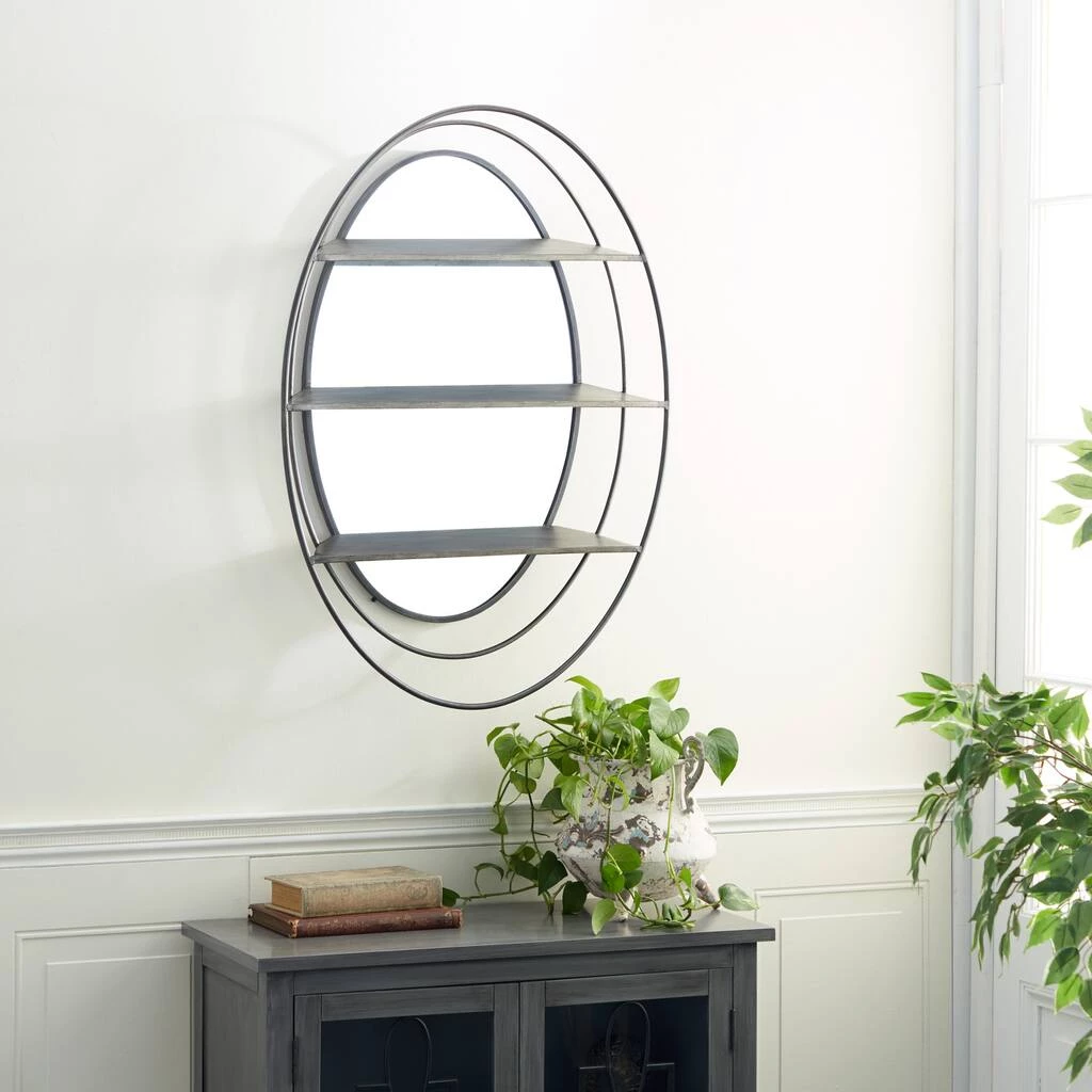 Brand new π Silver Metal Modern Wall Mirror, 36" x 25" x 6" by Ivory and Iris π 7 Brand new π Silver Metal Modern Wall Mirror, 36" x 25" x 6" by Ivory and Iris π - Image 7