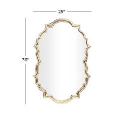 Promo π€© Gold Aluminum Contemporary Wall Mirror, 36" x 25" x 2" by Ivory and Iris π 12 Promo π€© Gold Aluminum Contemporary Wall Mirror, 36" x 25" x 2" by Ivory and Iris π -Cheap Ivory and Iris Store D494471S 6