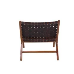Buy 👍 Brown Mahogany Contemporary Accent Chair, 27" x 26" x 29" by Ivory and Iris 👍 -Cheap Ivory and Iris Store D494542S 4