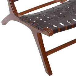 Buy 👍 Brown Mahogany Contemporary Accent Chair, 27" x 26" x 29" by Ivory and Iris 👍 -Cheap Ivory and Iris Store D494542S 6