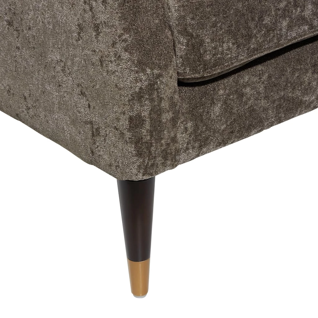 Hot Sale 🧨 Brown Polyester and Wood Contemporary Upholstered Accent Chair, 34" x 30" x 32" by Ivory and Iris ❤️ 6 Hot Sale 🧨 Brown Polyester and Wood Contemporary Upholstered Accent Chair, 34" x 30" x 32" by Ivory and Iris ❤️ - Image 6