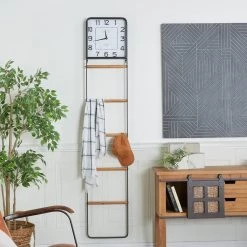 Best Pirce ✔️ 88" Black Iron Country Cottage Ladder by Ivory and Iris ❤️ -Cheap Ivory and Iris Store D494627S 6