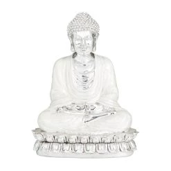 Brand new β Silver Polystone Eclectic Sculpture, 12" x 9" x 7" by Ivory and Iris π€©