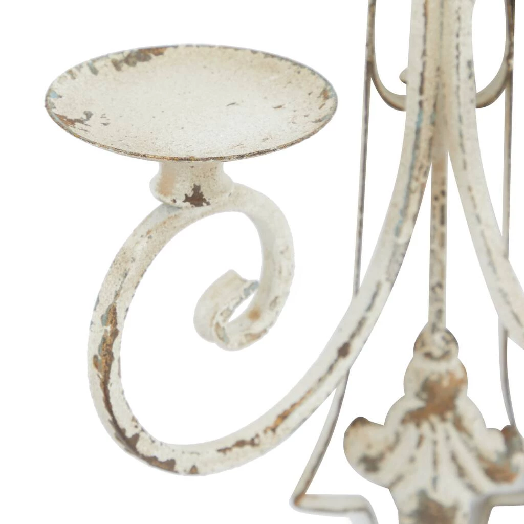 Outlet 🥰 White Iron French Country Wall Sconce, 24" x 17" x 5" by Ivory and Iris 🤩 5 Outlet 🥰 White Iron French Country Wall Sconce, 24" x 17" x 5" by Ivory and Iris 🤩 - Image 5