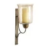 Budget ✔️ Bronze Iron and Glass Traditional Candle Wall Sconce, 17" x 7" x 9" by Ivory and Iris 👏
