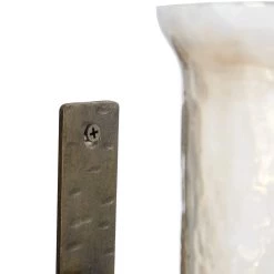 Budget ✔️ Bronze Iron and Glass Traditional Candle Wall Sconce, 17" x 7" x 9" by Ivory and Iris 👏 -Cheap Ivory and Iris Store D495504S 3