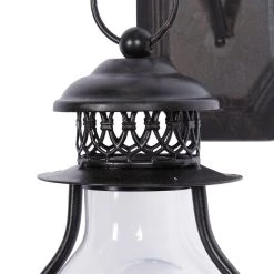 Outlet ❤️ Black Iron Industrial Candlestick Holders, 17" x 6" x 10" by Ivory and Iris 👍 -Cheap Ivory and Iris Store D495506S 3