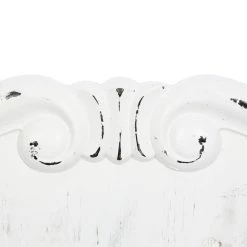 Discount 🌟 White Wood Farmhouse Wall Clock, 31" x 22" x 4" by Ivory and Iris 🔥 -Cheap Ivory and Iris Store D495765S 3