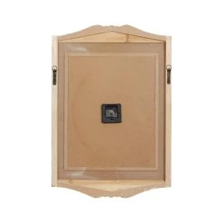 Discount 🌟 White Wood Farmhouse Wall Clock, 31" x 22" x 4" by Ivory and Iris 🔥 -Cheap Ivory and Iris Store D495765S 5