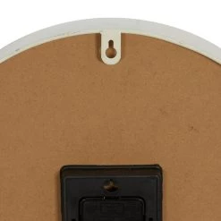 Promo ❤️ White Metal Farmhouse Wall Clock, 14" x 14" x 3" by Ivory and Iris 😉 -Cheap Ivory and Iris Store D495775S 5