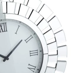 Top 10 🧨 Silver MDF Glam Wall Clock, 24" x 2" x 24" by Ivory and Iris 😍 -Cheap Ivory and Iris Store D495778S 3