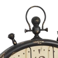 Outlet 🧨 Black Industrial Metal Wall Clock, 50" x 39" by Ivory and Iris 👍 -Cheap Ivory and Iris Store D495791S 4