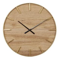 Coupon π Brown Rustic Wood Wall Clock, 24" x 24" by Ivory and Iris π―