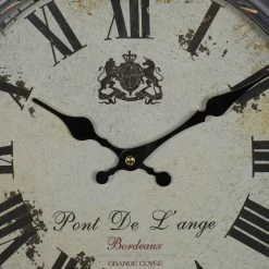 Buy 🎉 Black Metal Farmhouse Wall Clock, 14" x 14" x 3" by Ivory and Iris 🔔 -Cheap Ivory and Iris Store D495798S 4