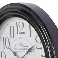 Best deal π Farmhouse Round Black Metal and Wood Clement Audierne Wall Clock, 14" x 14" x 2.40" by Ivory and Iris π 9 Best deal π Farmhouse Round Black Metal and Wood Clement Audierne Wall Clock, 14" x 14" x 2.40" by Ivory and Iris π -Cheap Ivory and Iris Store D495803S 3