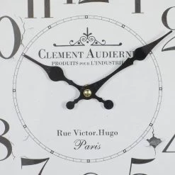 Best deal π Farmhouse Round Black Metal and Wood Clement Audierne Wall Clock, 14" x 14" x 2.40" by Ivory and Iris π 10 Best deal π Farmhouse Round Black Metal and Wood Clement Audierne Wall Clock, 14" x 14" x 2.40" by Ivory and Iris π -Cheap Ivory and Iris Store D495803S 4