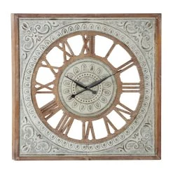 Best reviews of ✨ Brown Farmhouse Wood Wall Clock, 36" x 36" by Ivory and Iris 🌟