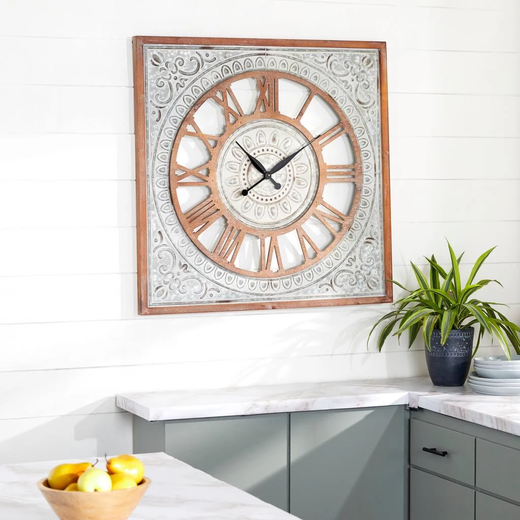 Best reviews of β¨ Brown Farmhouse Wood Wall Clock, 36" x 36" by Ivory and Iris π 6 Best reviews of β¨ Brown Farmhouse Wood Wall Clock, 36" x 36" by Ivory and Iris π - Image 6