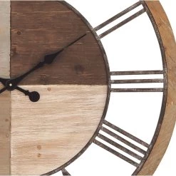 Wholesale ✔️ Brown Farmhouse Wood Wall Clock, 36" x 36" by Ivory and Iris 🎉 -Cheap Ivory and Iris Store D495808S 4