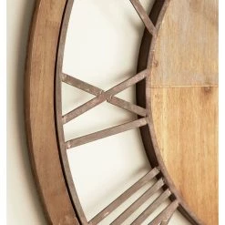 Wholesale ✔️ Brown Farmhouse Wood Wall Clock, 36" x 36" by Ivory and Iris 🎉 -Cheap Ivory and Iris Store D495808S 5