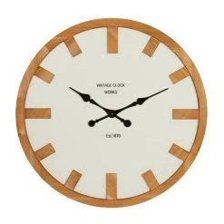 Brand new π₯ White Glass Contemporary Wall Clock, 30" x 30" x 2" by Ivory and Iris βοΈ