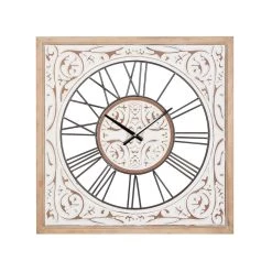 Best reviews of 😉 White Wood Farmhouse Wall Clock, 29" x 29" x 2" by Ivory and Iris 🎁