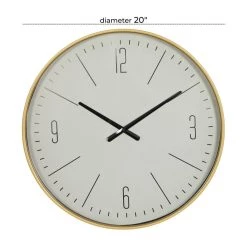 Top 10 🎉 White Glass Contemporary Wall Clock, 20" x 20" x 2" by Ivory and Iris 🌟 -Cheap Ivory and Iris Store D495818S 6